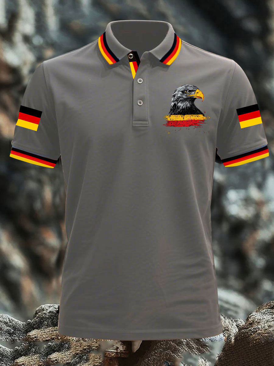 Deutschland bedrucktes Herren hemd