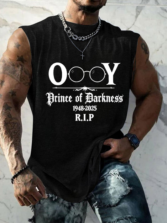 Herren prinz der Dunkelheit für immer Rip Legend Ozzy Osbourne Memorial Weste