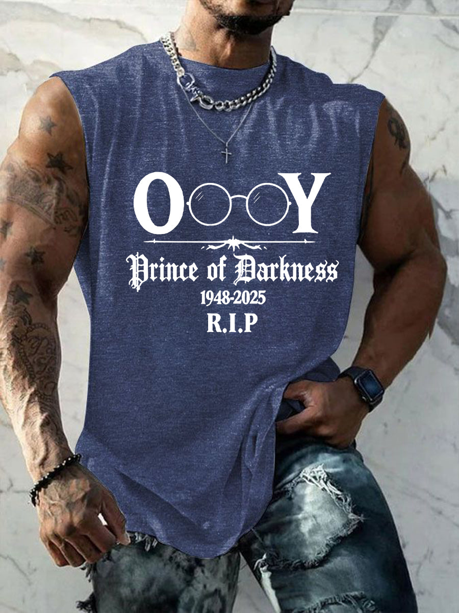 Herren prinz der Dunkelheit für immer Rip Legend Ozzy Osbourne Memorial Weste