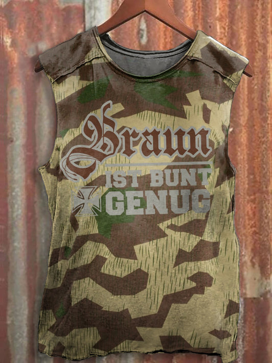 Herren Braun ist bunt genug bedruckte Schläger weste