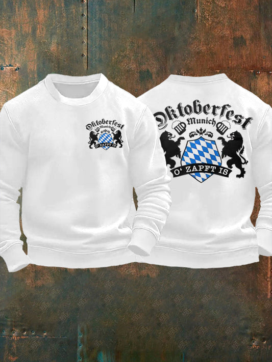 Herren Oktoberfest O'zapft ist lang ärmel iges Sweatshirt bedruckt