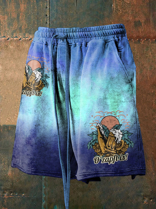 Herren Oktoberfest O'zapft ist bedruckte Shorts