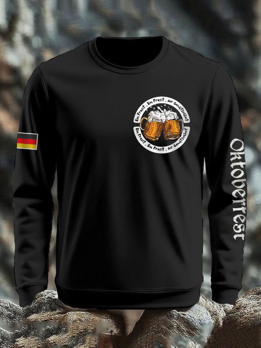 Herren Oktoberfest Print Sweatshirt