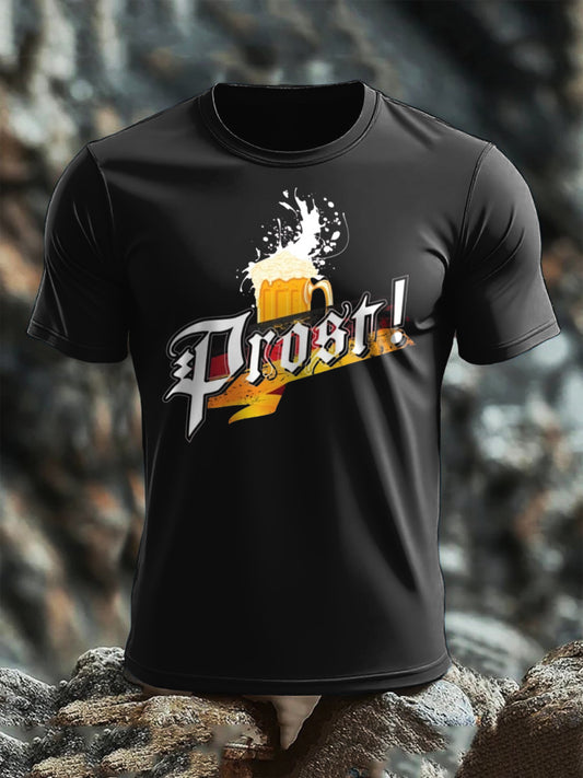 Herren Oktoberfest Print T-Shirt