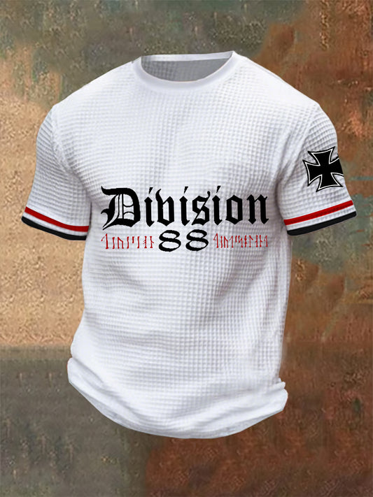 Herren Division 88 Runen bedrucktes Kurzarm-T-Shirt