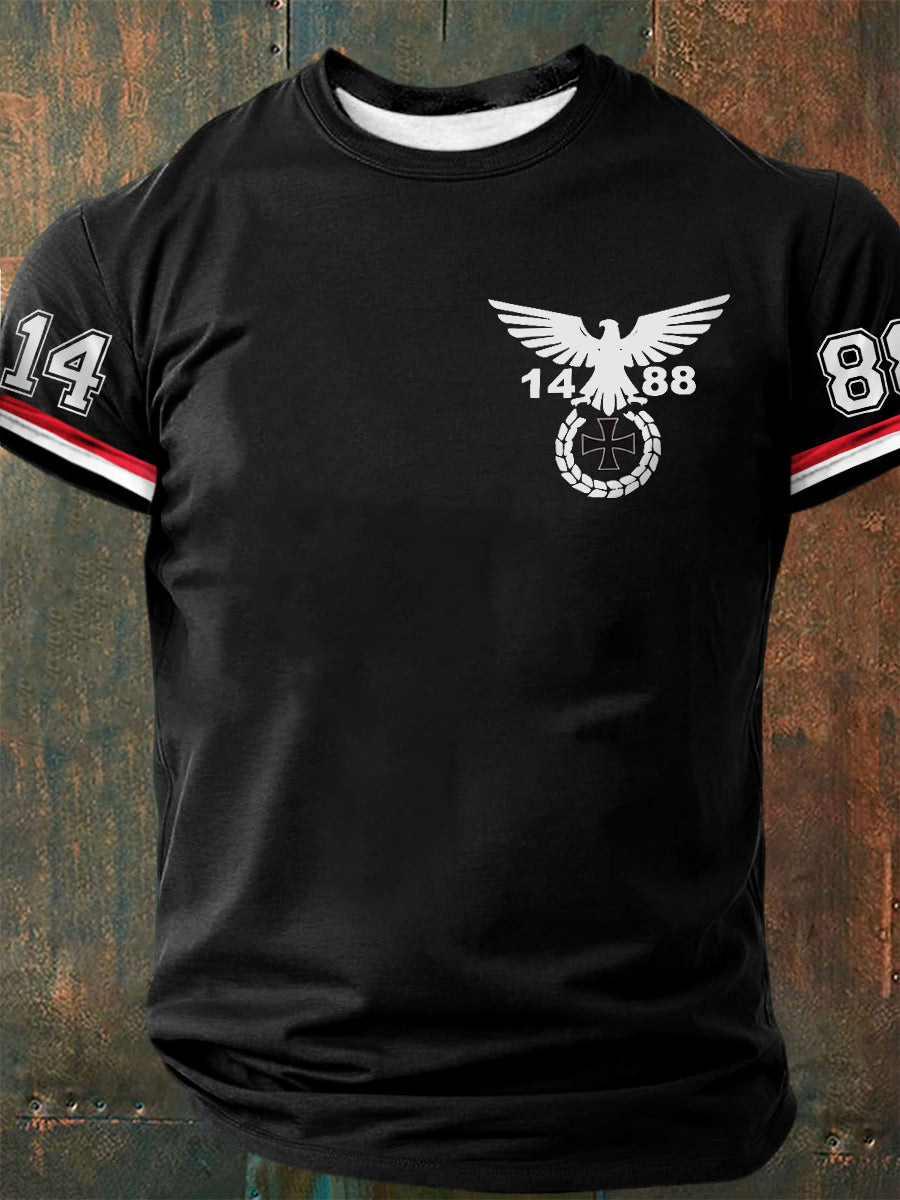 Bedrucktes Kurzarm-T-Shirt für Herren 1488 Alte Schule