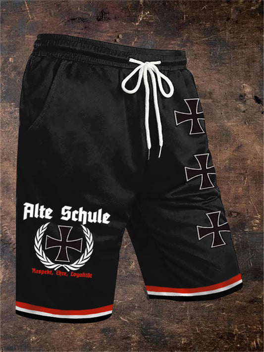 Männer Alte Schule Shorts Kordel zug