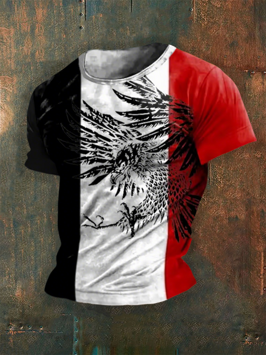Herren Das ist Deutschland schwarz weiss rot bedrucktes Kurzarm-T-Shirt