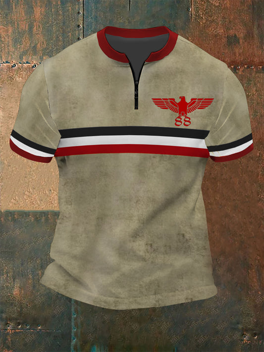 Deutscher Adler 88 bedrucktes Kurzarm-T-Shirt für Männer