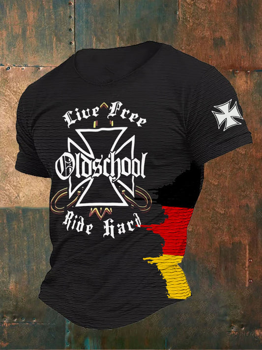 Deutschland Print T-Shirt für Männer