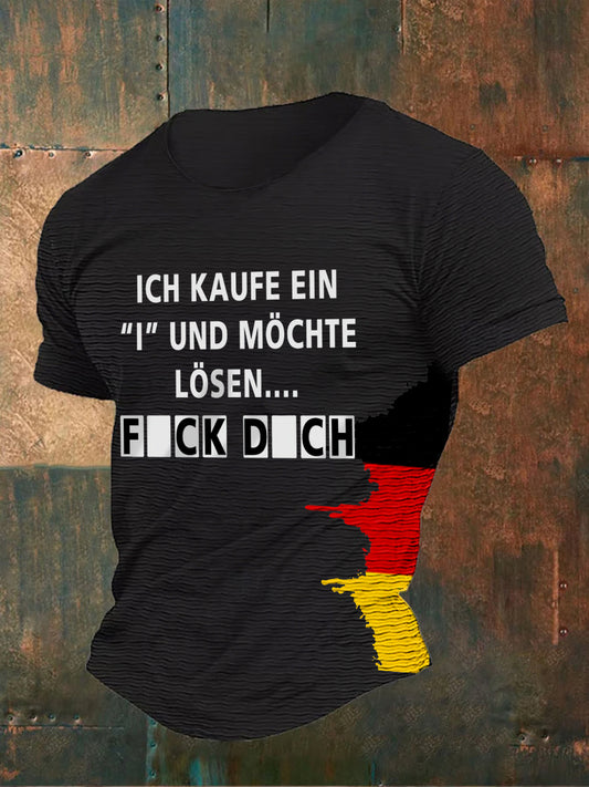 Herren-T-Shirt mit kurzen Ärmeln