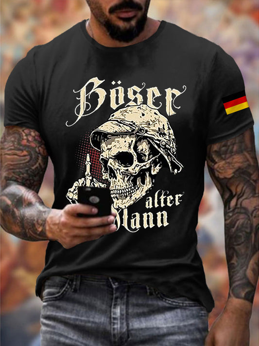 Men's Böser Alter Mann Print T-shirt