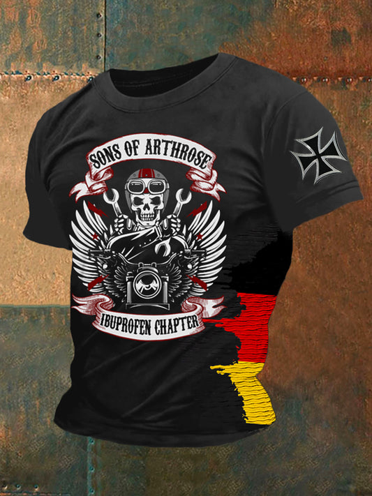 Herren-Söhne von Arthrrose bedrucktes Kurzarm-T-Shirt