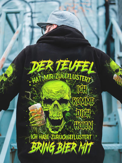 Herren BRING BIER MIT VOLLSTÄNDIGER DRUCK Bedruckter Hoodie