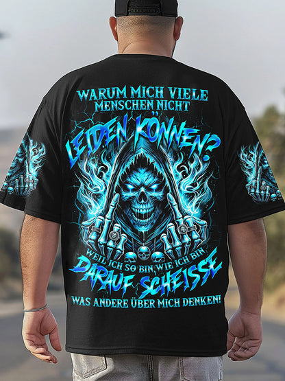 Herren WEIL ICH SO BIN WIE ICH BIN VOLL STÄNDIGER DRUCK Bedrucktes T-Shirt