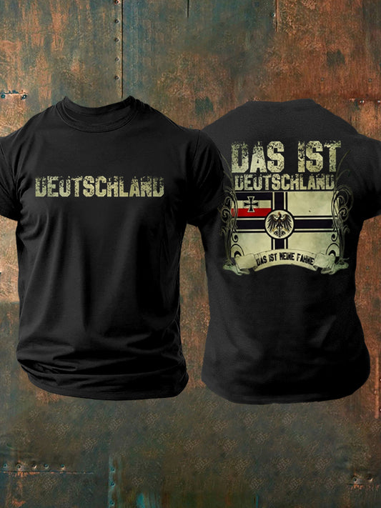 Männer Deutschland Reichs krieg flagge Das ist mein Fahne Muskels hirt Tshirt