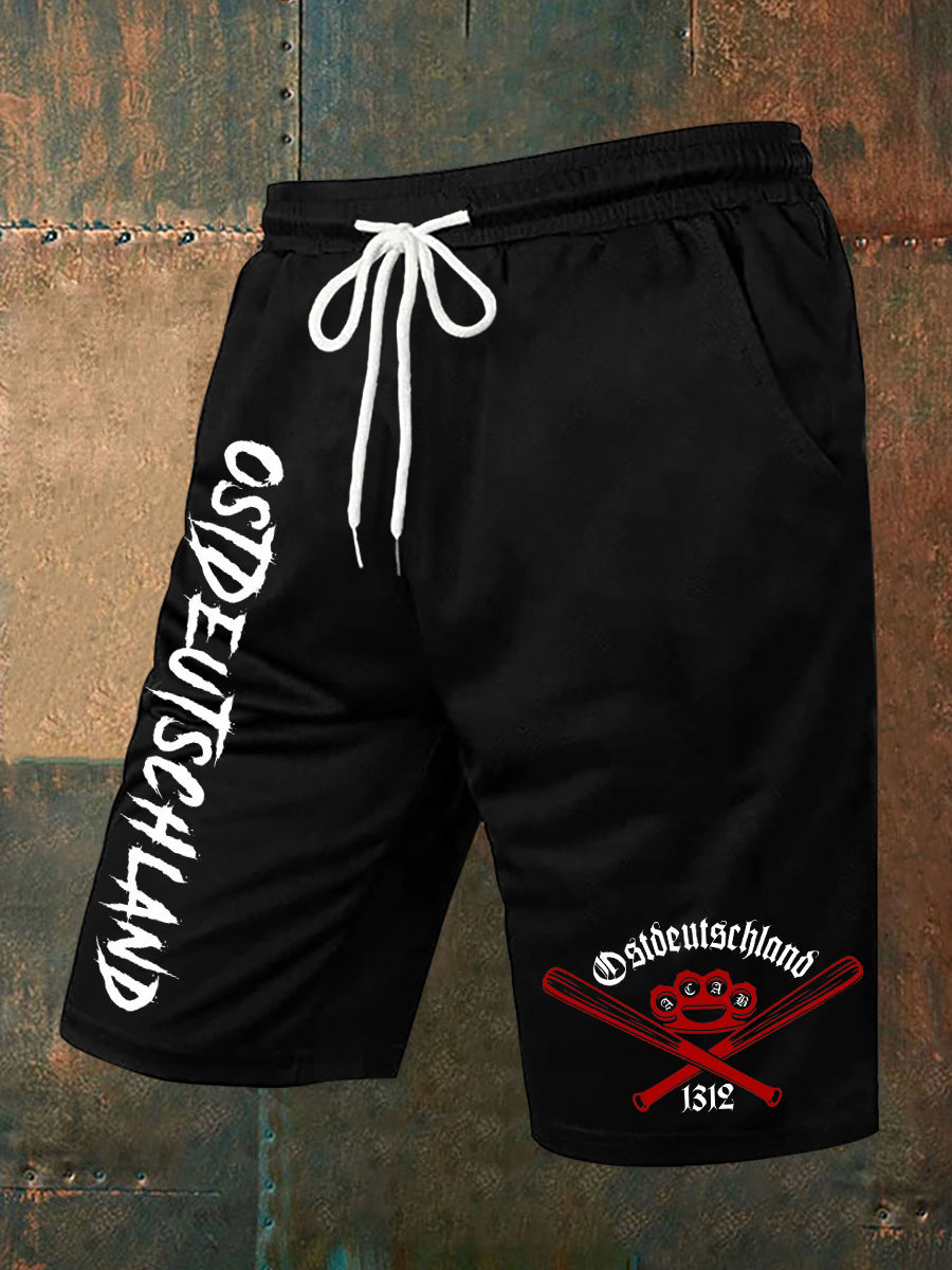 Herren-Ostdeutschland-Print-Freizeit shorts