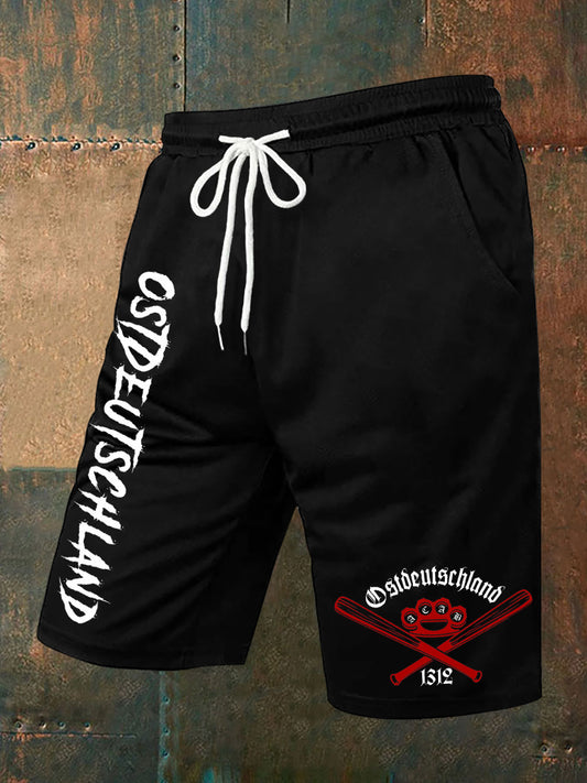 Herren-Ostdeutschland-Print-Freizeit shorts