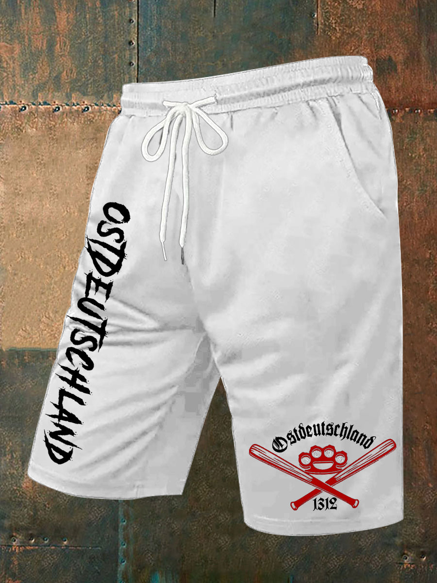 Herren-Ostdeutschland-Print-Freizeit shorts