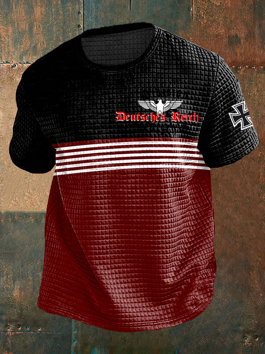 Deutsches Reich bedrucktes Kurzarm-T-Shirt für Männer
