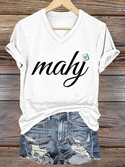 Frauen Mahjong T-Shirt