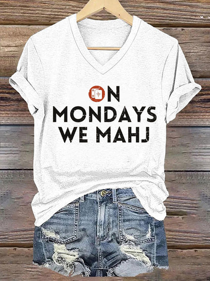 Frauen Mahjong T-Shirt