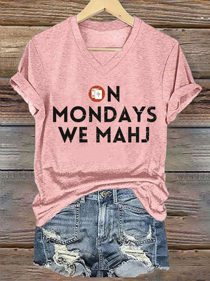 Frauen Mahjong T-Shirt
