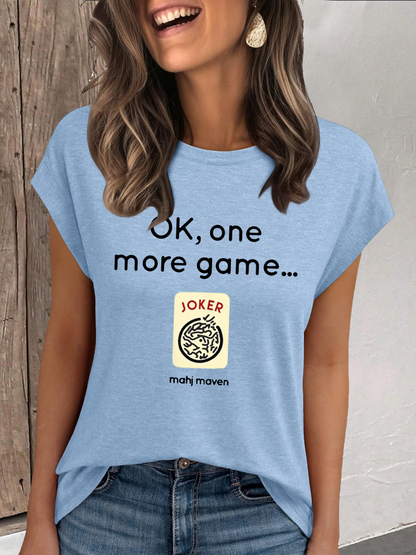 Frauen ok, ein Spiel mahj maven lässig T-Shirt
