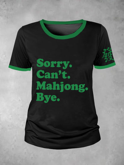 Damen Mahjong Liebhaber T-Shirt