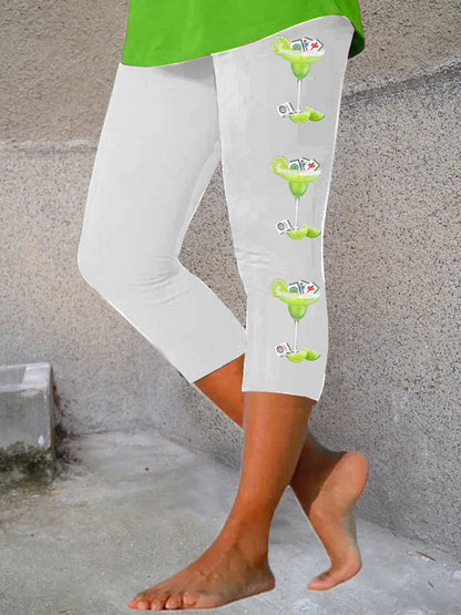 Damen-Leggings mit lustiger Mahjong-Print
