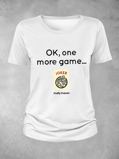 Frauen ok, ein Spiel mehr Mahj Maven T-Shirt