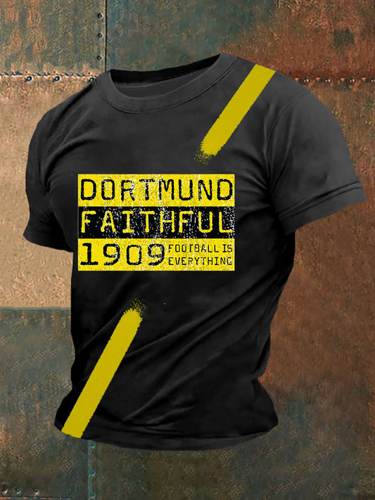 Dortmund Kurzarm T-Shirt Männer fußball ist alles