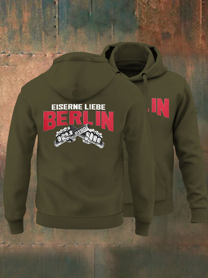 Herren Eiserne Liebe Berlin Kapuzen-Sweatshirt
