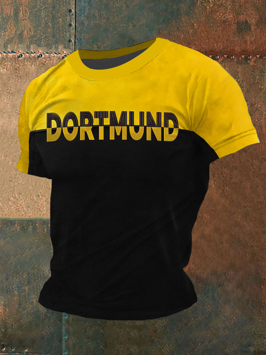 Männer Dortmund T-Shirt mit kurzen Ärmeln