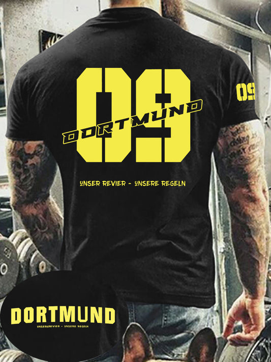 Männer bedrucktes Kurzarm-T-Shirt