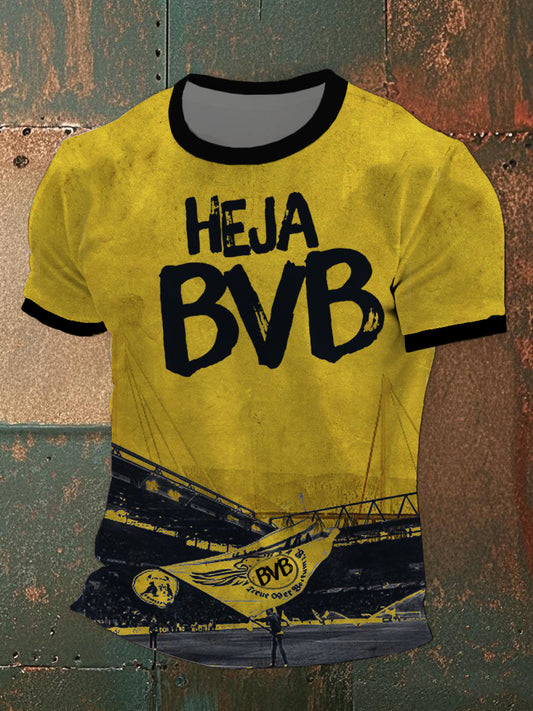 Herren Dortmund BVB T-Shirt mit kurzen Ärmeln