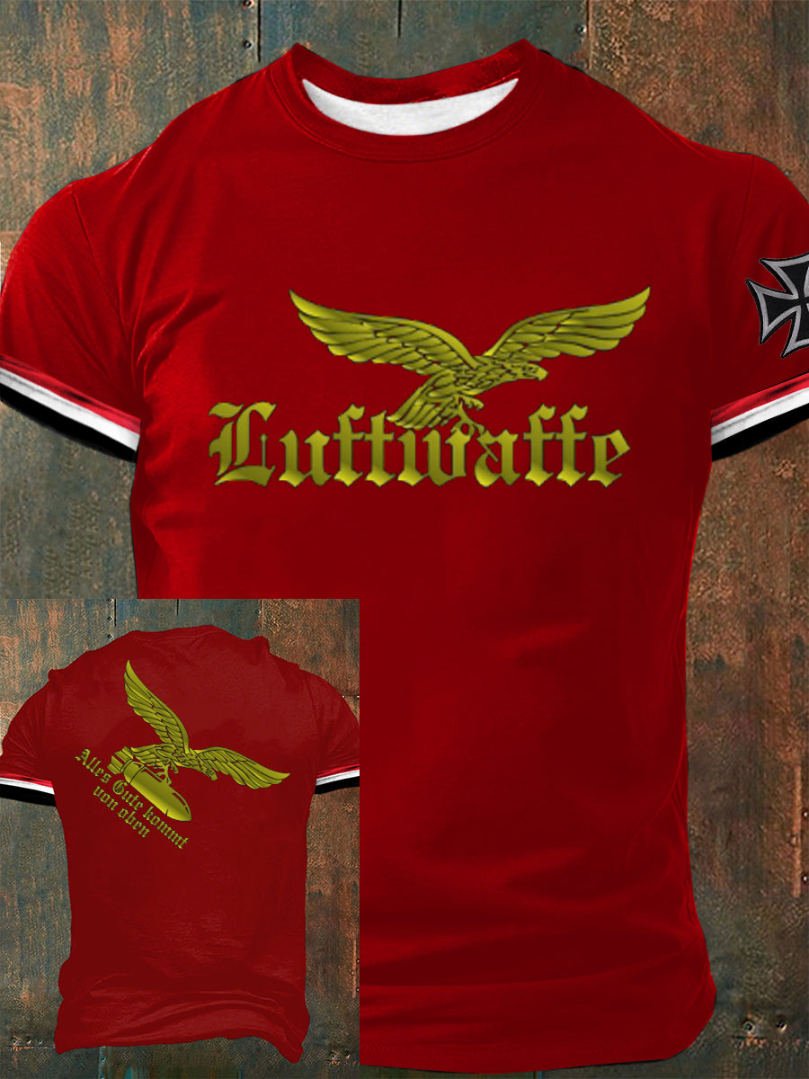Männer Alles Gute komm von Oben bedrucktes Kurzarm-T-Shirt