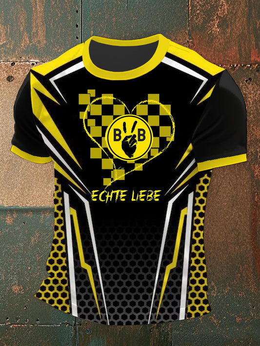 Männer Dortmund T-Shirt mit kurzen Ärmeln