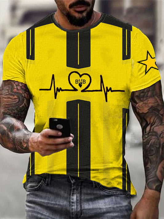 Männer Dortmund T-Shirt mit kurzen Ärmeln