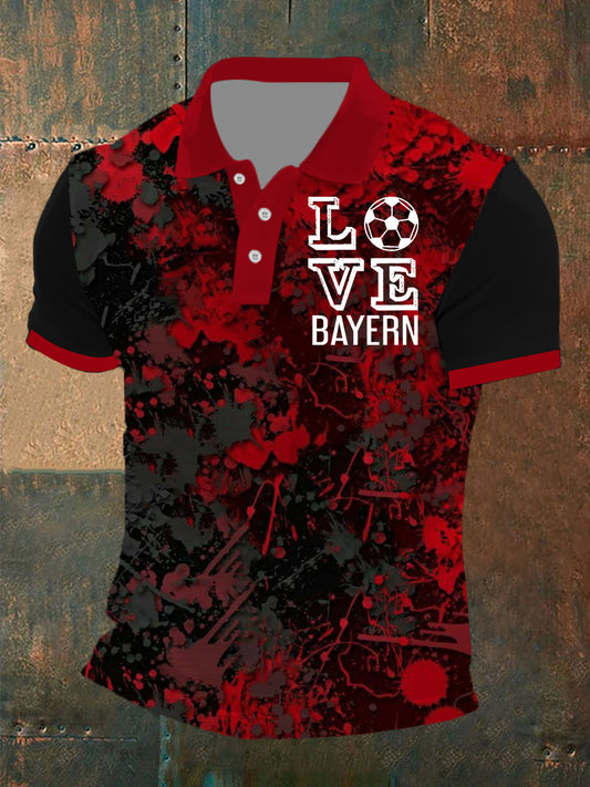 Herren Love Bayern München T-Shirt mit kurzen Ärmeln