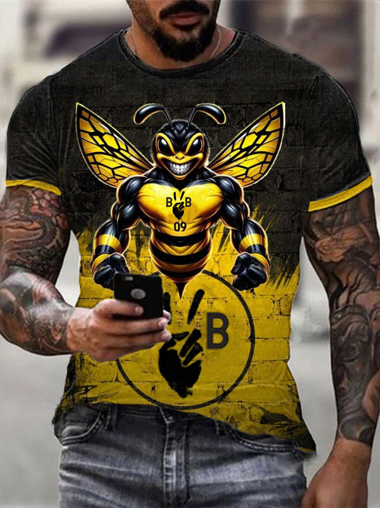 Männer Dortmund T-Shirt mit kurzen Ärmeln