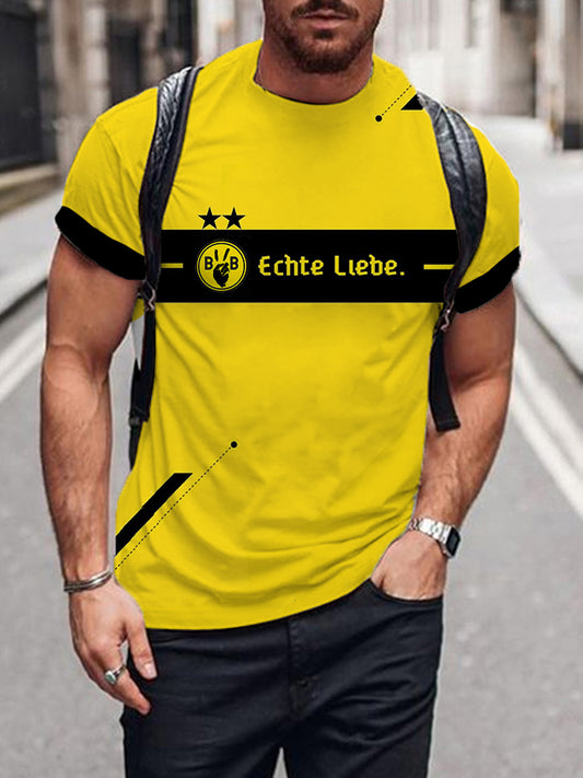 Männer Dortmund T-Shirt mit kurzen Ärmeln