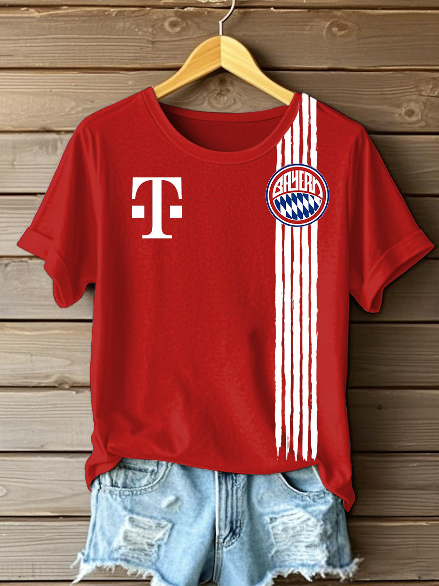 Damen Bayern München T-Shirt mit kurzen Ärmeln