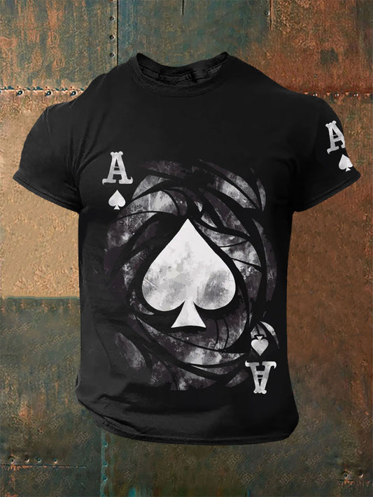 Herren Poker Ace of Pik T-Shirts