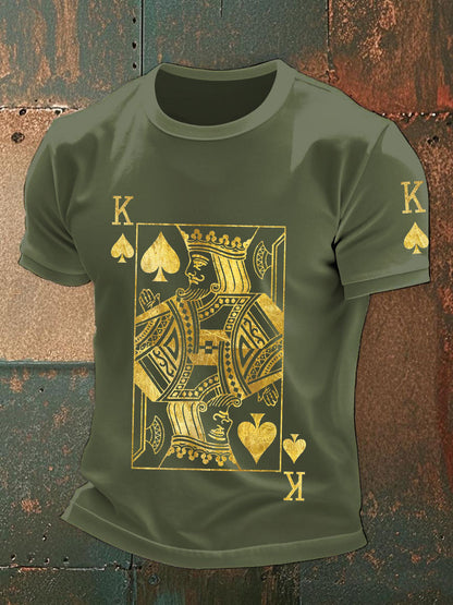 Herren-Poker-Kunstdruck-T-Shirts