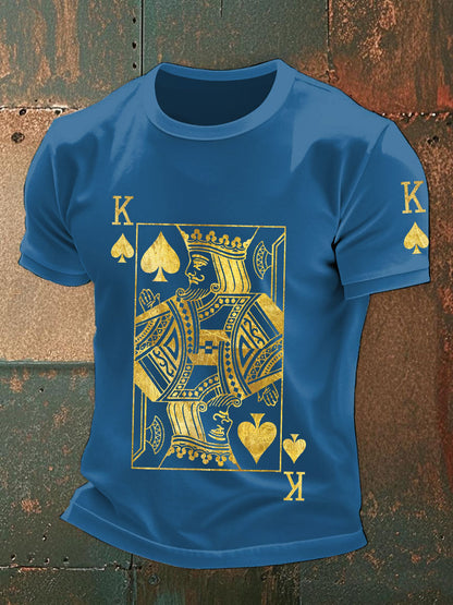 Herren-Poker-Kunstdruck-T-Shirts