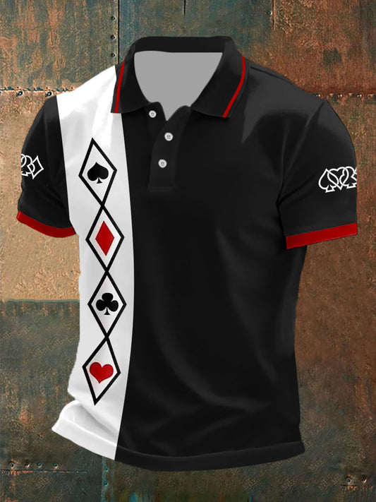 Herren-Poker-Druck oberteile