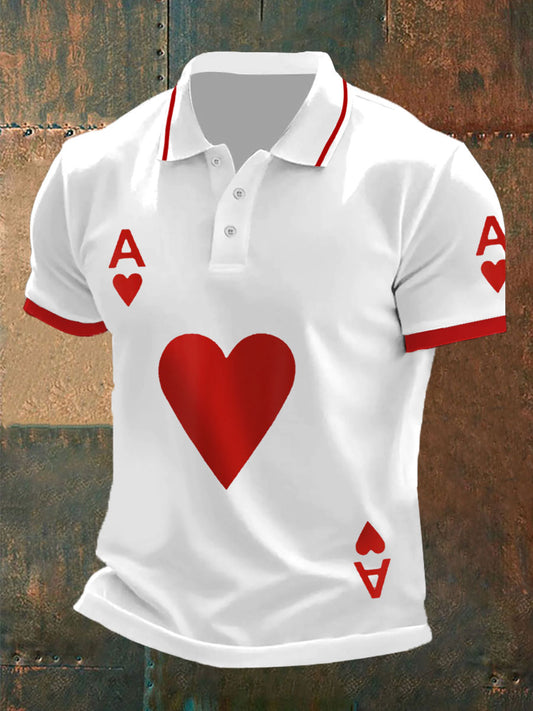 Herren-Poker-Ass der Herzen