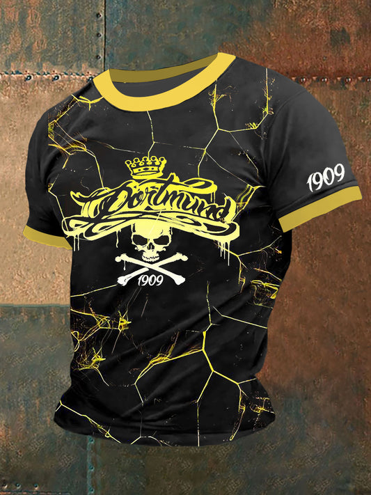 Männer Dortmund T-Shirt mit kurzen Ärmeln