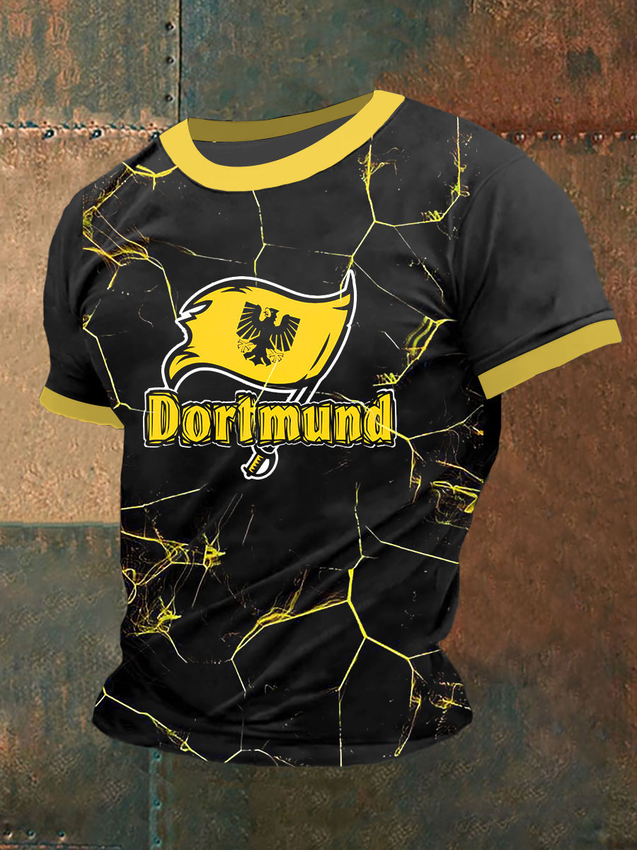 Männer Dortmund T-Shirt mit kurzen Ärmeln